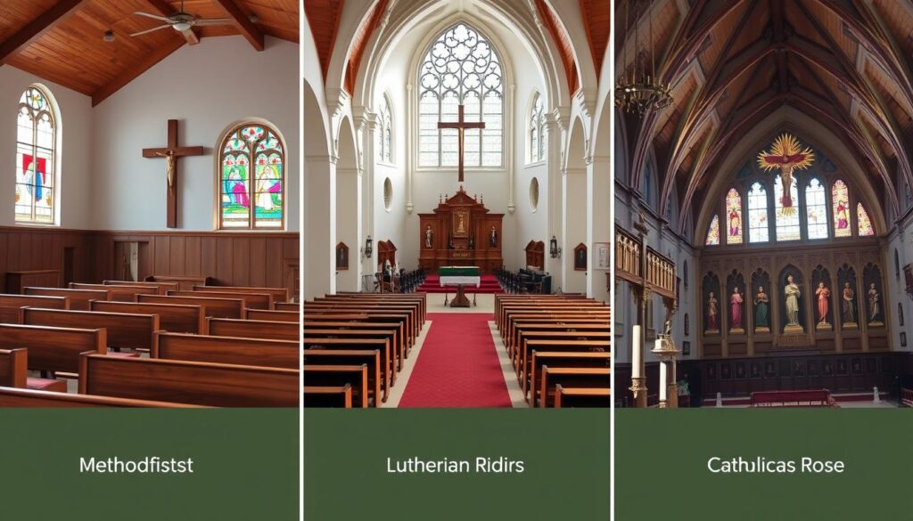 Differences between Methodist, Lutheran, and Catholic